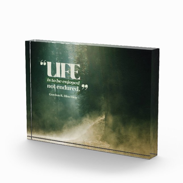 Life Is To Be Enjoyed Photo Block (Right)