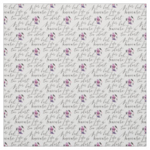 Life Is Too Short For A Bad Manicure Pattern Fabric