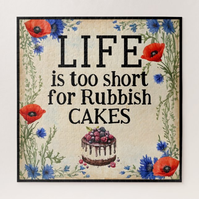 LIFE Is Too Short Jigsaw Puzzle (Vertical)