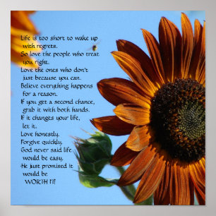 Life is too short - Motivational Poster