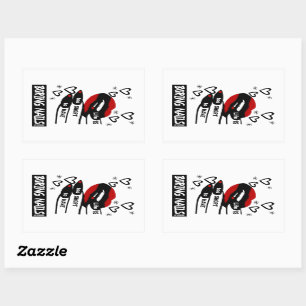 Life is Too Short to Have Boring Nails Rectangular Sticker