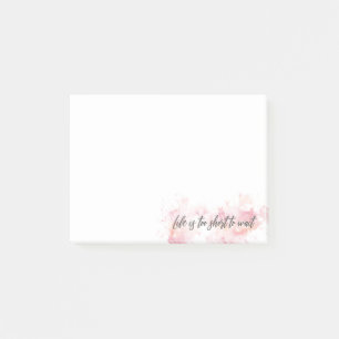 Life is too short to wait post-it notes
