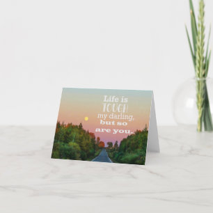 Life is Tough but So Are You Blank Notecard