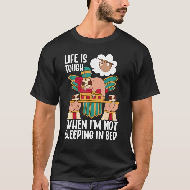 Life Is Tough  Chill Ancient Egyptian Pharoah Slot T-Shirt (Front)
