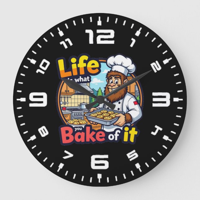 Life is What You Bake Of It Large Clock (Front)