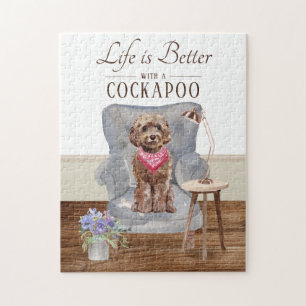 Life Is With A Cockapoo Jigsaw Puzzle