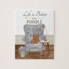 Life Is With A Poodle Jigsaw Puzzle