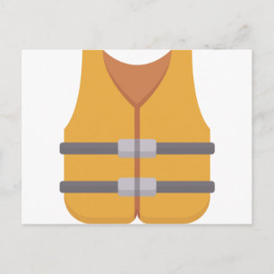 Life jacket postcard