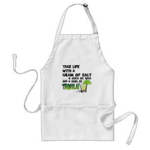 Life, Lime, Salt, TEQUILA! Cocktail Humour Standard Apron