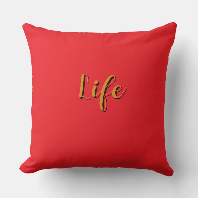  Life Logo Red      Cushion (Front)