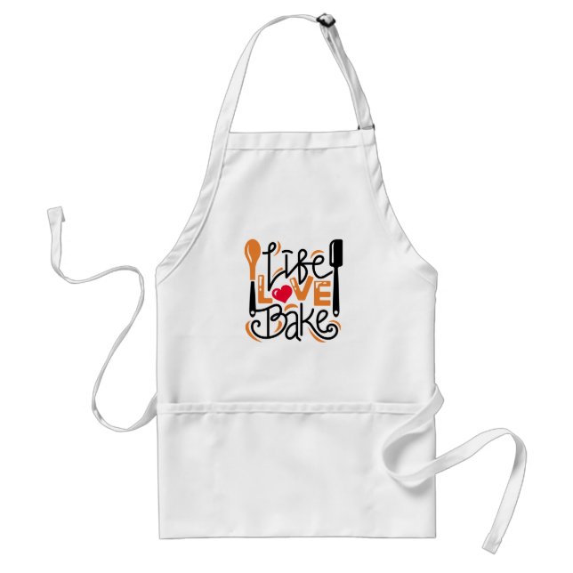 Life Love Bake Standard Apron (Front)