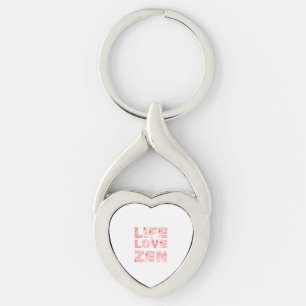 Life, Love, Zen Key Ring