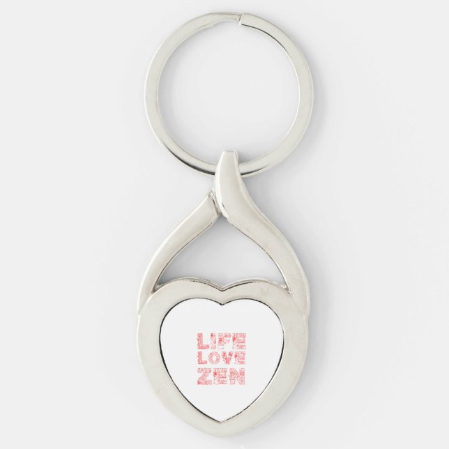 Life, Love, Zen Key Ring (Front)