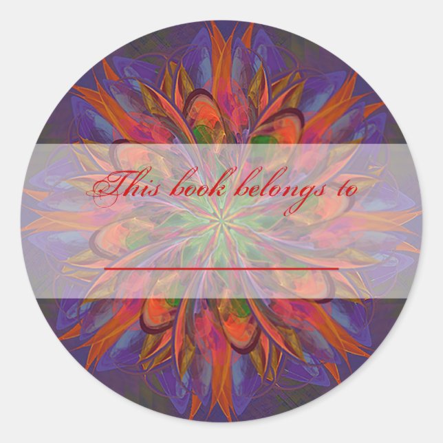 Life Mandala Classic Round Sticker (Front)