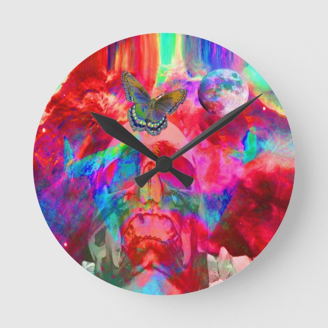 Life Metamorphosis Round Clock (Front)