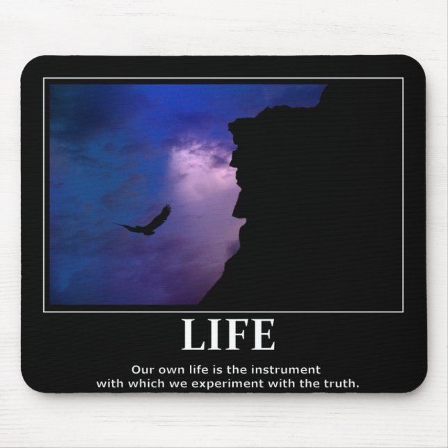 Life mousepad Inspiration / motivation (Front)