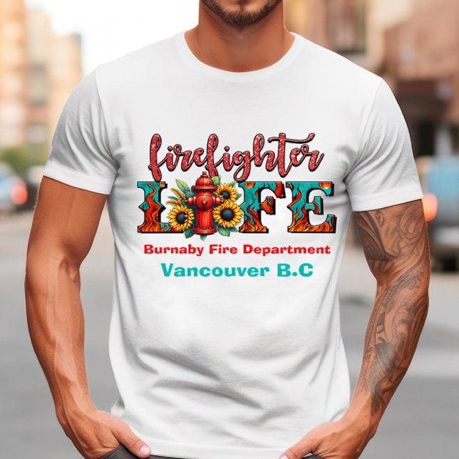 Life of a firefighter in vibrant art T-Shirt (Creator Uploaded)