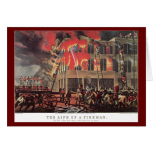 Life of a Fireman, Vintage Business Firemen Fire