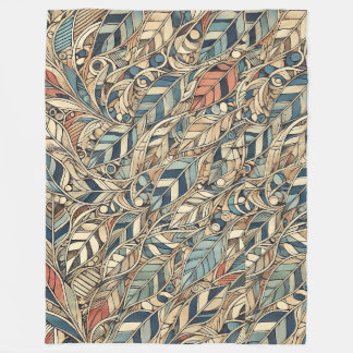 Life of a leaf fleece blanket