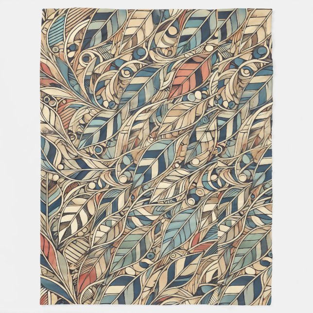 Life of a leaf  fleece blanket (Front)