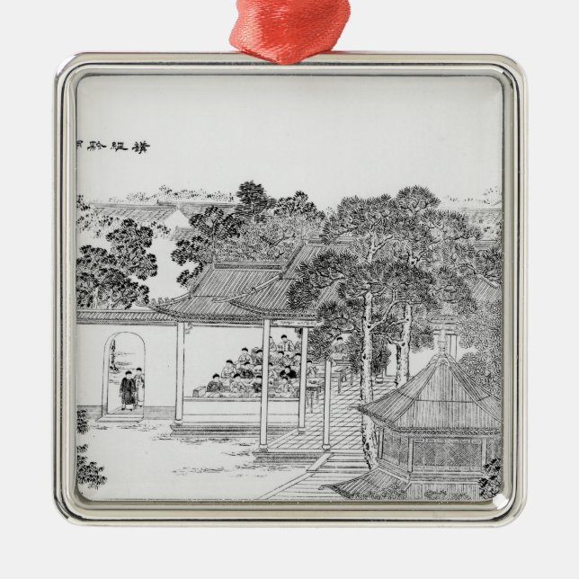 Life of a Mandarin Metal Tree Decoration (Front)