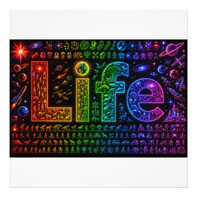 Life Of a Starkind | Space themed Foam Board Print (Front)
