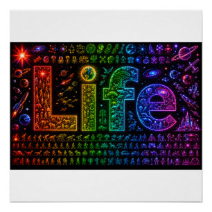 Life Of a Starkind Space themed Foam Board Print