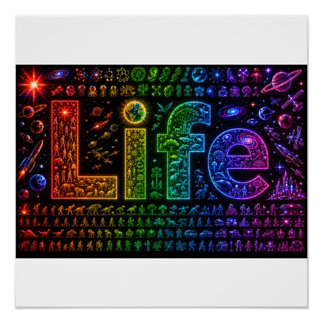 Life Of a Starkind | Space themed Foam Board Print (Front)