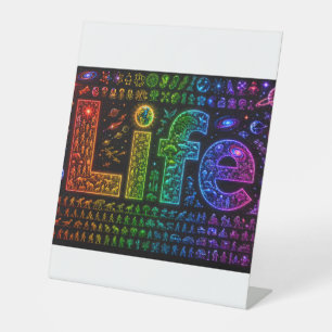 Life Of a Starkind Space themed Foam Board Print Pedestal Sign