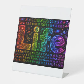 Life Of a Starkind | Space themed Foam Board Print Pedestal Sign