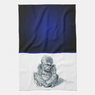 Life of a Young Gorilla Tea Towel