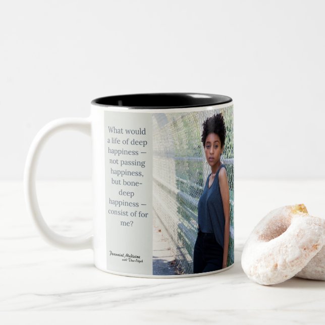 Life of Deep Happiness Mug (With Donut)