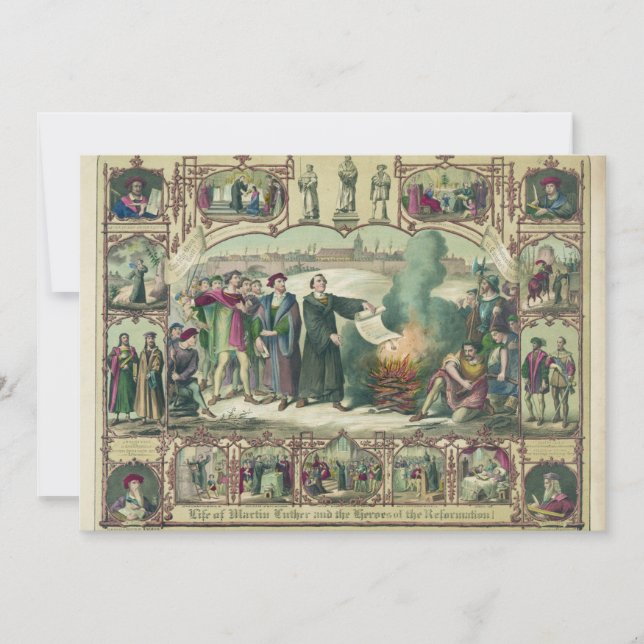 Life of Martin Luther & Heroes of the Reformation Card (Front)