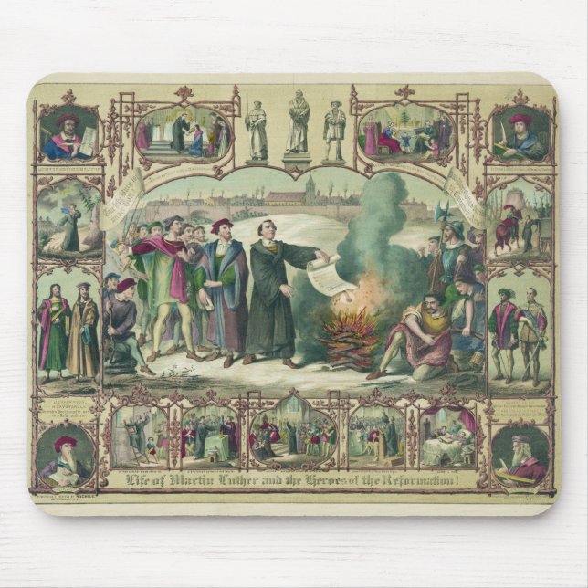Life of Martin Luther & Heroes of the Reformation Mouse Pad (Front)