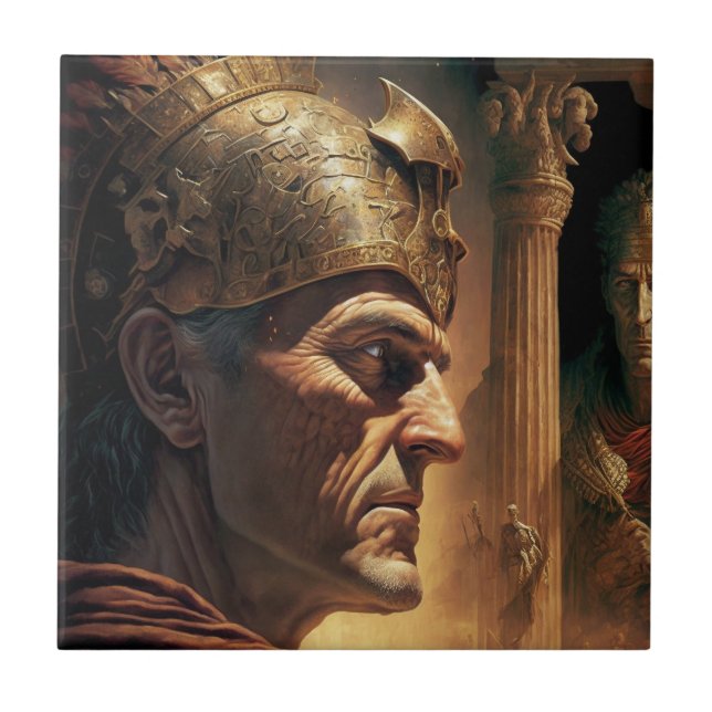 Life of Nicias and Crassus Ceramic Tile (Front)