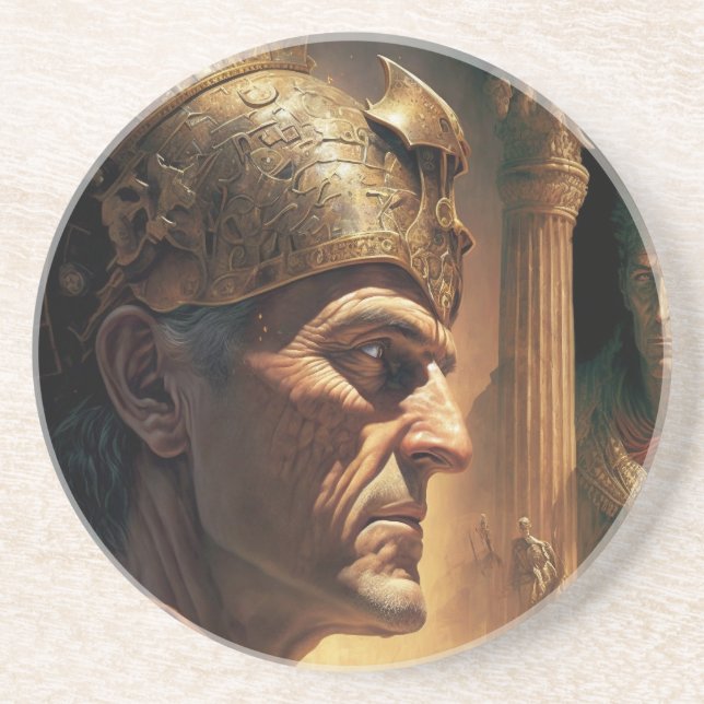 Life of Nicias and Crassus Coaster (Front)