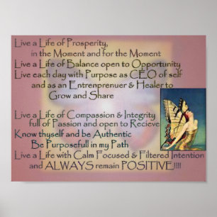 Life of Purpose Mantra Poster