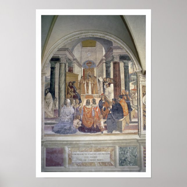 Life of St. Benedict (fresco) (detail) Poster (Front)
