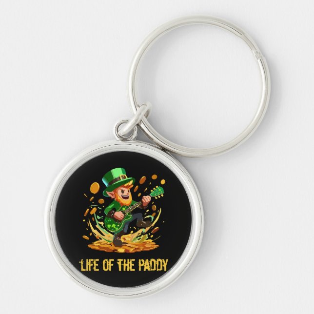 Life of the paddy, St Patrick's day Key Ring (Front)
