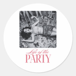 Life of the Party Design   Bridesmaids Party Classic Round Sticker