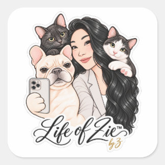 Life of Zie™ | Cute Pet Portrait Sticker