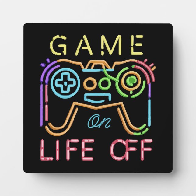 Life off Neon Strips Plaque (Front)