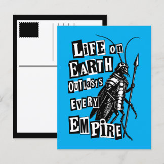 life on earth outlasts every empire holiday postcard