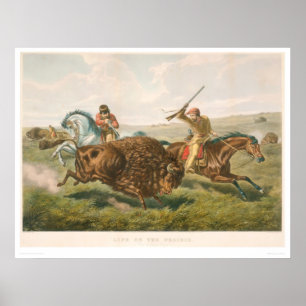 Life on the Prairie: The Buffalo Hunt (0878A) Poster
