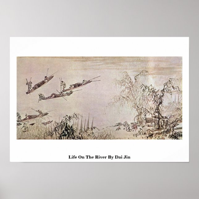 Life On The River By Dai Jin Poster (Front)