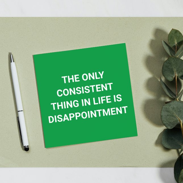 Life: Only Disappointment - Funny Postcard (Creator Uploaded)