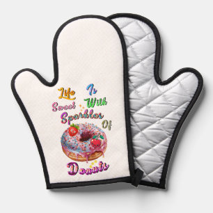 Life Ovengloves Is Sweet With Sparkles Of Doughnut Oven Mitt