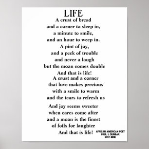 LIFE poem Poster