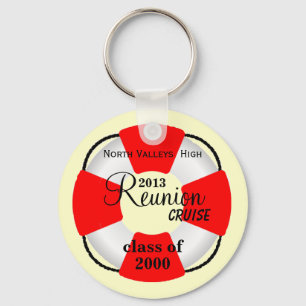 Life Preserver Class Reunion Cruise Key Ring