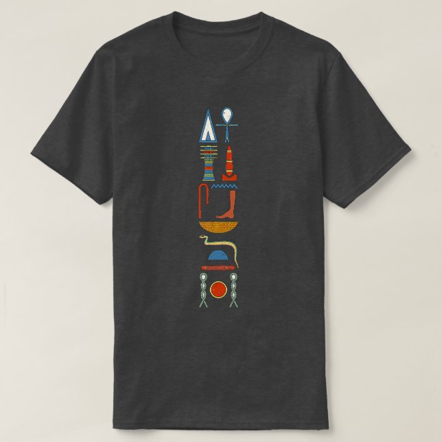 Life Prosperity Health Forever Ancient Egyptian Hi T-Shirt (Design Front)
